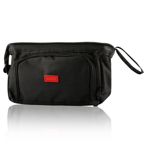Lotsdonxia Multi-Functional Portable Canvas Stationery Case INS Style Double Layer
