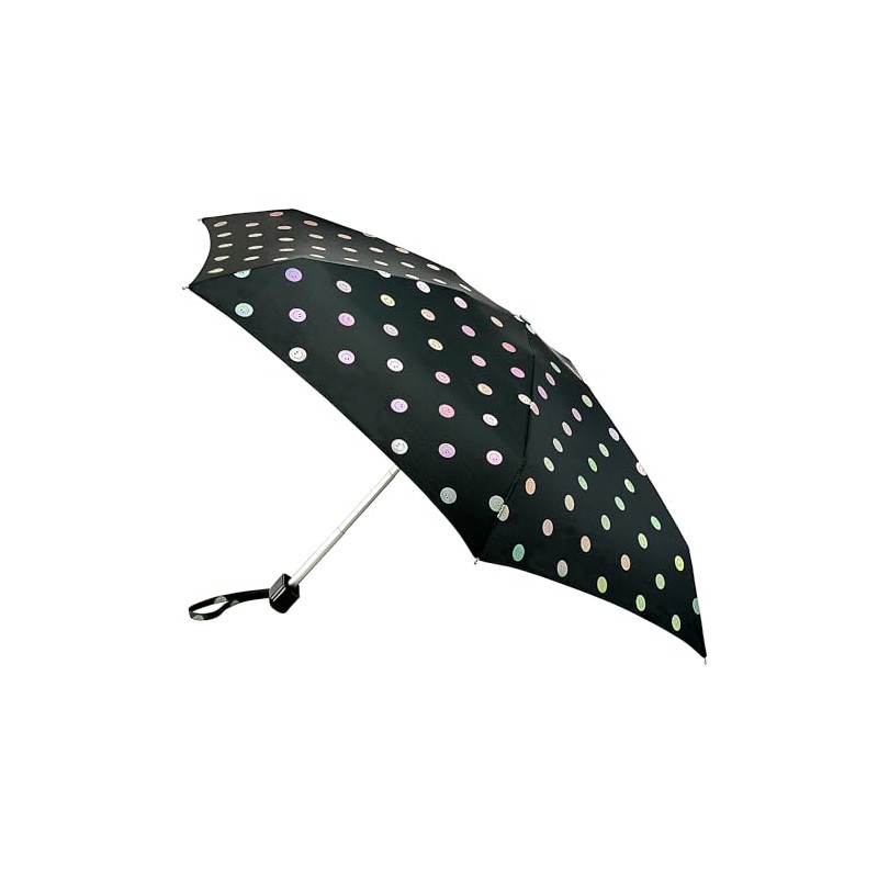 Fulton Tiny-2 Umbrella, Compact Lightweight Travel Umbrella (Smiley Spot)