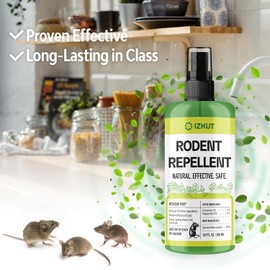 Rodent Repellent Peppermint Oil Spray: Mice Rats Control for Indoor & Car with Natural Peppermint and Cinnamon - Pet-Friendly and Furniture Safe (16.9 Fl Oz (Pack of 1))
