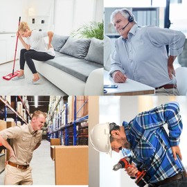 Uwzup Work Back Brace With Removable Suspenders - Safe Lower Back Pain Protection Belt for Industrial Activities for Men and Women in Moving,Construction,Warehouse Jobs & Heavy Lifting 5XL(53"-65")