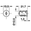 Gedotec Lock Cylinder for Furniture Lock Change Cylinder for Box