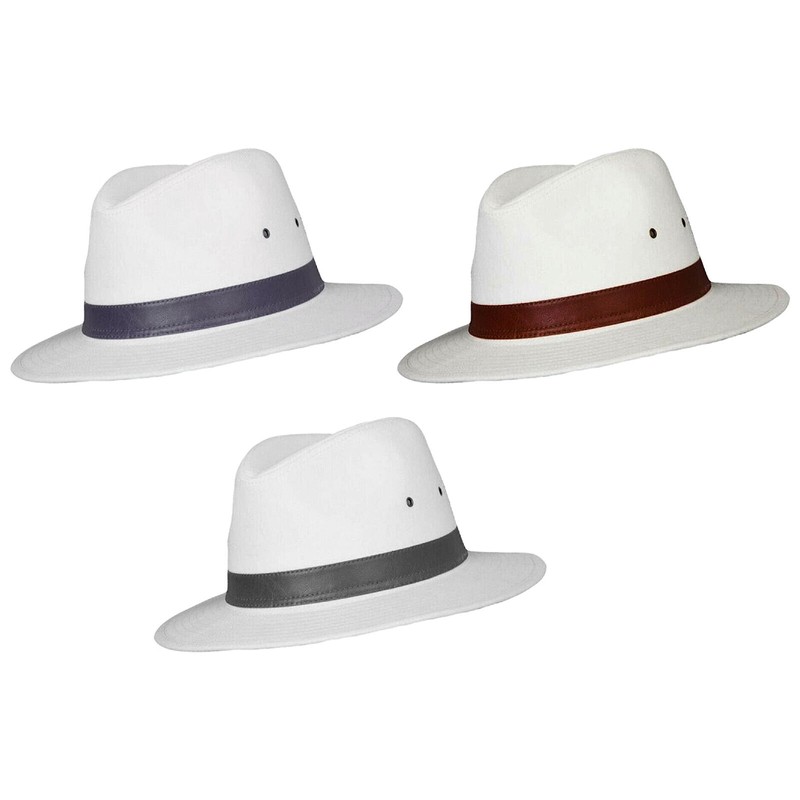The Hat Company Mens Cotton Fedora A232 , Small 57cm,