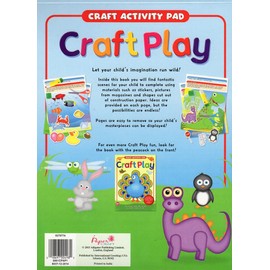Craft Activity Pad - Craft Play - Includes Cool Stickers