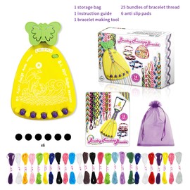 Friendship Bracelet Making Kit for Girls 10-12, Jewelry Making Kit for Girls 8-12, Arts & Crafts for Girls 8-12, Cool Maker Popstyle Bracelet Maker, Birthday Gifts for Girl, 1808