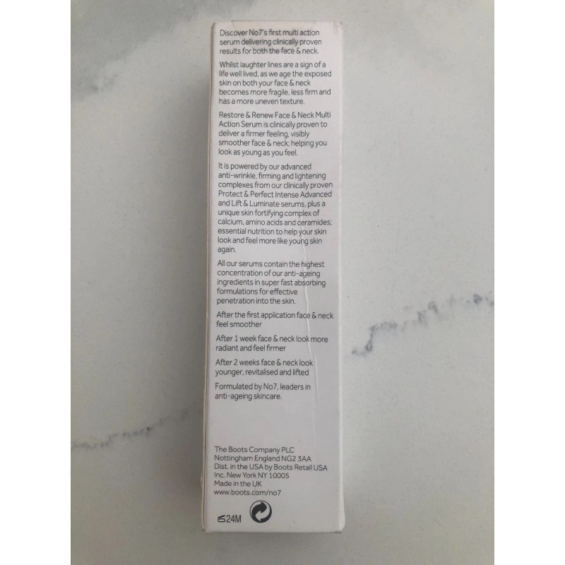 No7 Restory & Renew Face & Neck Multiaction Serum 1