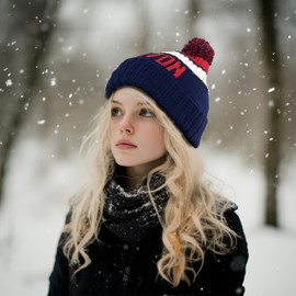 Ofxxu Football Team City Beanie 2024 Fashion Knit Cap Sideline Soft Headwear Color Cuffed Knit Warm Hat Sport Cap Fans Gift, Houston, One Size