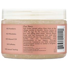 Sheamoisture Illuminating Hand and Body Scrub for Dull Skin Coconut and Hibiscus Cruelty-Free Skin Care 12 oz