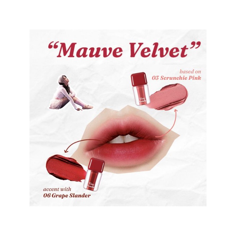 TINY WONDER Hyper Blur Lip Tint 3.6g, Color:#06 Grape Slender