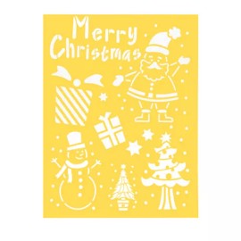 Darice Christmas Craft Stencil, Holiday Stencil, Merry Christmas Symbols Stencil