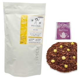 Le Pi Sia Decafe Rooibos Large Capacity (0.09 oz (2.5 g), Tea Bags x 30 Pieces, DECAF Flavored Rooibos Tea [With Our Shop Select Decaffe] (Piccolo)