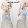 Jywmsc Women Clutches Purse Formal Lace Flower Evening Handbag Chain