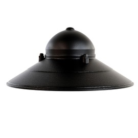 KastLite Nautical Light Fixture Replacement Cap for Pole Wall & Pier Mount Outdoor Lighting - UV & Waterproof Composite Shade for Coastal Light Post Lamps, Walkway Porch Patio & Dock Lights - Black