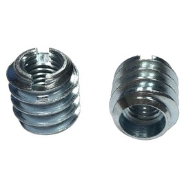 Screw-in Nuts with Slotted M4 8 x 10 mm Pack of 50 Galvanised