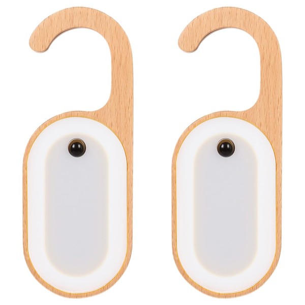 Leapair Wooden Message Motion Sensor Night Light with Memo Stickers,