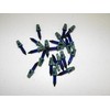 20x Mini 2.5 Volt .435 Watt Blue Christmas Glass Incandescent