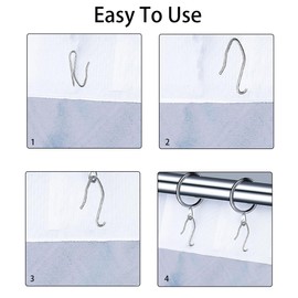 100 Pcs Metal Curtain Hooks - Stainless Steel Drapery Pins, Pin-On Drapery Hooks