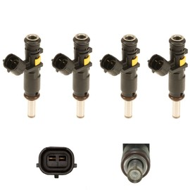 IXGKHC Set of 4 Genuine Fuel Injector 13537528176 For Mini R55 R56 R57 R58 R59 R60 R61 Cooper Countryman Paceman 7528176