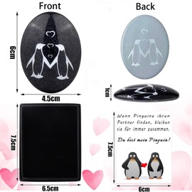 HEYOMI Penguin Gift Anniversary Gift for Him Her Partner Gifts Couple Gifts Wedding Anniversary Gift Wedding Gift Ornaments