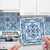 24 Pcs Tile Stickers, Waterproof Moroccan Style Peel and Stick