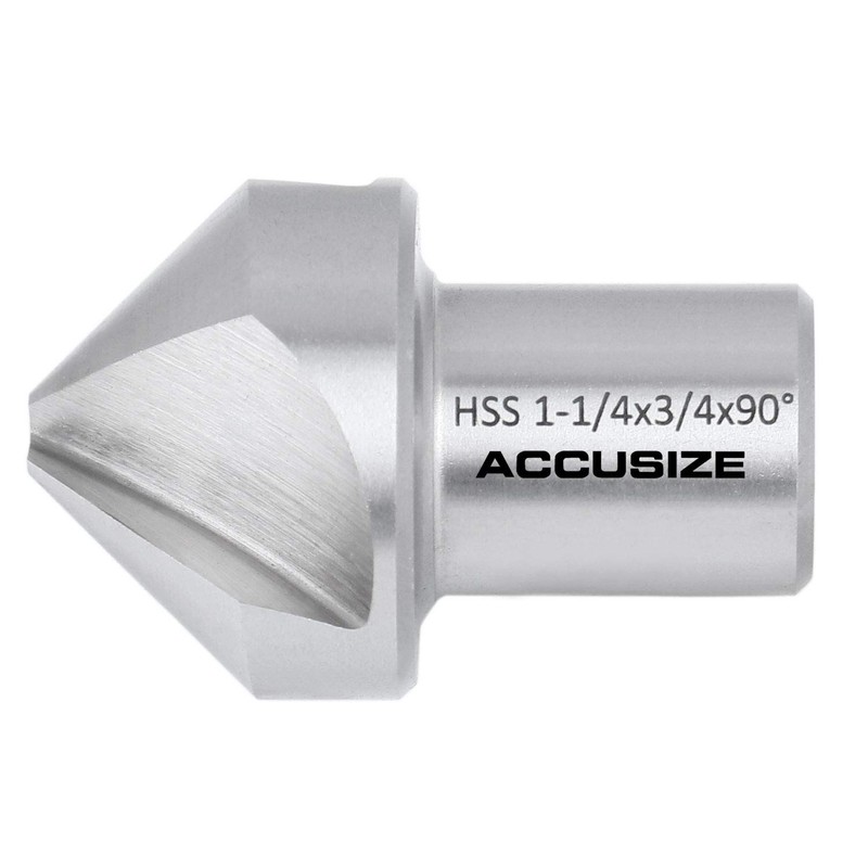Accusize Industrial Tools 1-1/4'' Hss Countersink for Rota-Cutter, 3/4'' Weldon