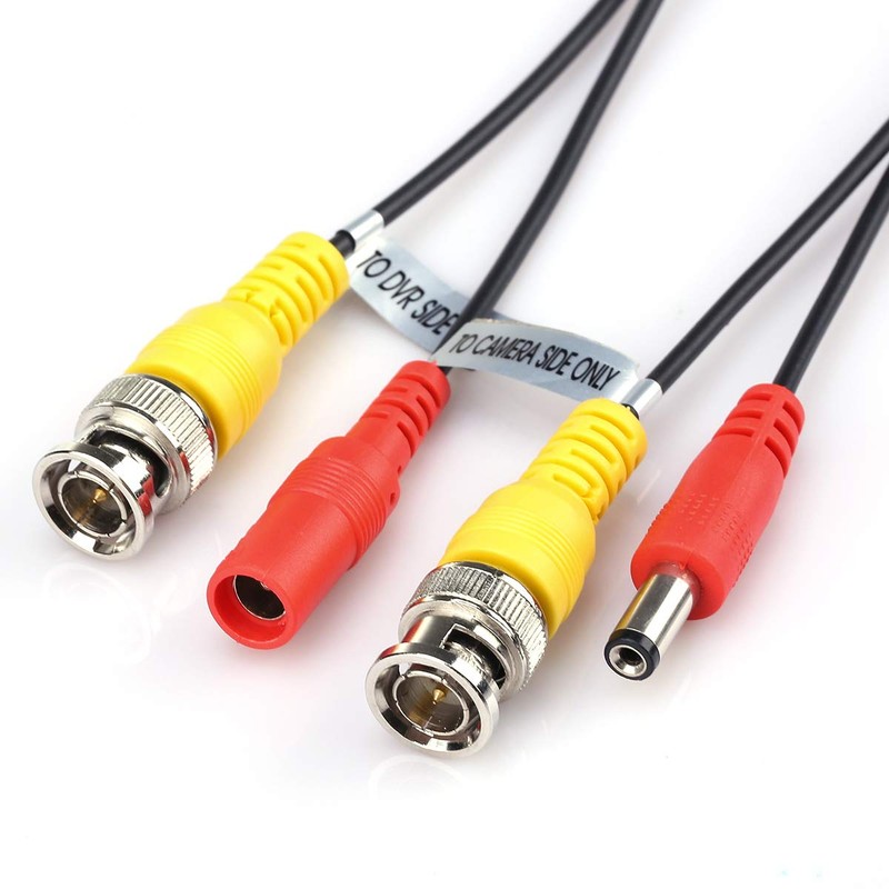 FLOUREON 10M CCTV Security Camera Cable,BNC Video Power Cable for