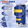 100x-250x Pocket Microscope for Kids Adults, Protable Handheld Miniscope, Mini