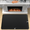 rumlick Fireplace Mat - 24"x42" Double-Sided Fireproof Waterpoof Hearth Rugs,