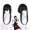 ANOGOL Peluca Spy X Family Yor Forger Cosplay Negra Larga