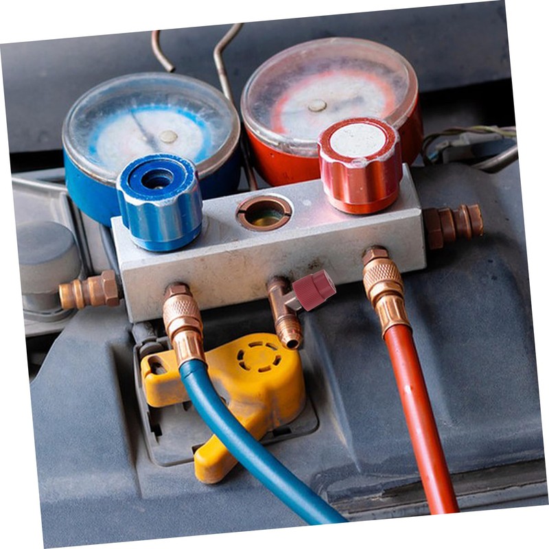 Gatuida 2sets Valve Caps Set High Low Pressure Car Air