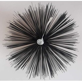 Stove pipe brush, wire brush, chimney brush, chimney brush, chimney brush, chimney brush, round made of sturdy steel wire, chimney brush.