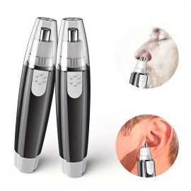 CASEDAZZLE 2pcs Electric Nose Hair Trimmer Portable Ear & Nose Hair Shaving Tool