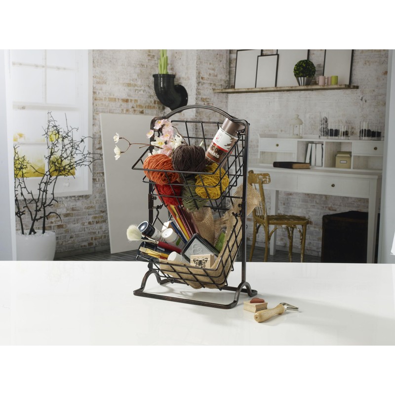 Gourmet Basics by Mikasa General Store 2-Tier Metal Countertop Fruit