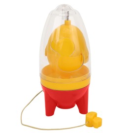 Egg Spinner, Hand Operated Protein and Yolk Rotary Mixer, Portable Golden Egg Maker, Manual Golden Egg Shaker, Egg Homogeniser, Egg Scrambler for Making (Red)