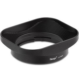 Haoge LH-OM45 Metal Square Lens Hood for Olympus M.ZUIKO DIGITAL 45mm F1.8 Lens Bayonet Shade Hood