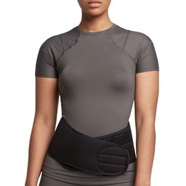 Tommie Copper Women’s Comfort Back Brace, Adjustable, Sweat Wicking, Breathable Back & Muscle Compression Support for Everyday - Black - Large/X-Large