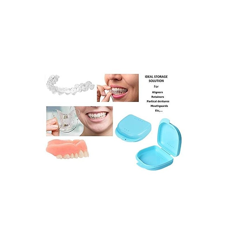 Y-Kelin Retainer Box Retainer Container (Light blue+Light blue)