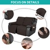 Easy-Going Waterproof Recliner Loveseat Sofa Cover with Pocket, 1-Piece Reversible
