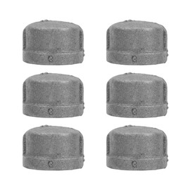 PIPE DECOR 1" 5-way Cross Fitting, 4-Pack, Malleable Iron, Fits One Inch Diameter Black Steel Plumbing Pipes and Nipples, Build Vintage DIY Pipe Industrial Furniture and Shelving