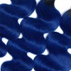 24 26 28 Inch Pure Blue Body Wave Human Hair