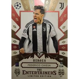 Match Attax 2024 2025 Federico Chiesa The Entertainers Heroes Limited Edition Trading Card