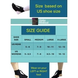 Alpha Medical Plantar Fasciitis Night Splint Sock -Dorsal Drop Foot Brace, Sock for sleeping, Heel Pain, Achilles Tendonitis, Fits Left and Right foot Men and Women L1902 (Medium)