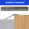 NeatiEase Threshold Ramps for Doorways, 48" Metal Floor Transition Strip