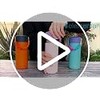 Elemental Kids aislada Botella de Agua con Asa Pop It