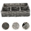 Alipis Bathroom Storage Holder Woven Basket Desktop Organizer for Cosmetics