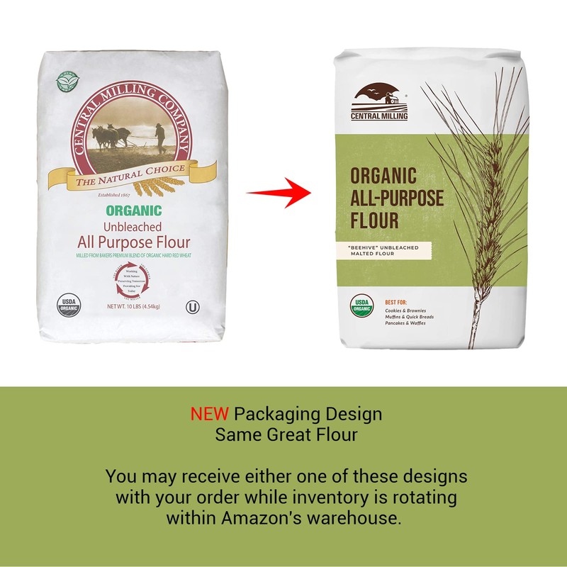 100% Organic All Purpose Unbleached White Baking Flour - 10