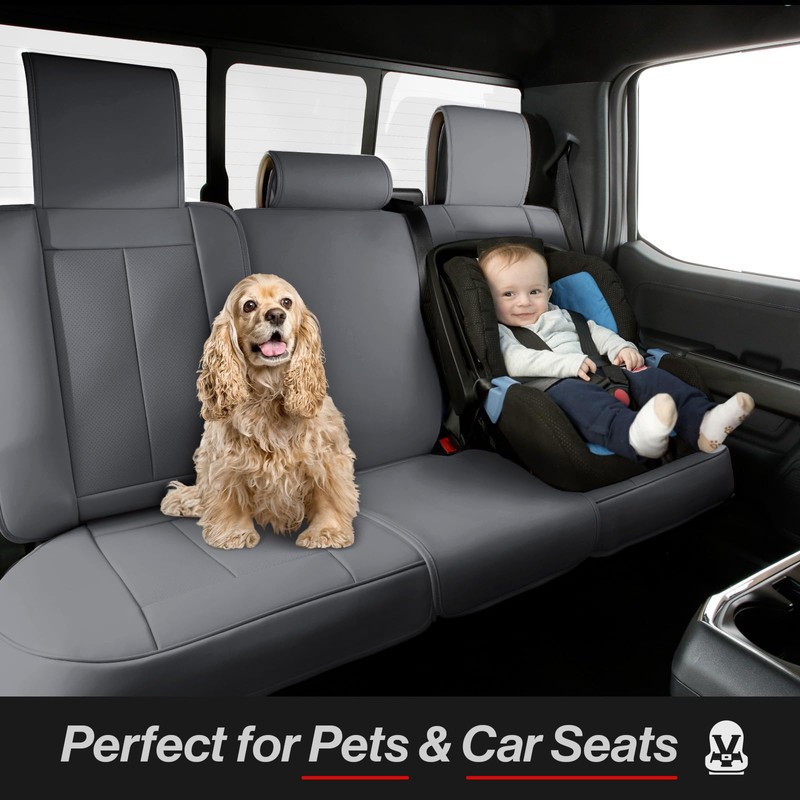 Coverland Custom Car Seat Covers Compatible with 2011-2018 RAM 1500