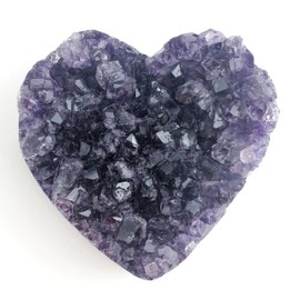 Mineralist Collection Amethyst Heart - Symbol of Emotional Healing, Spiritual Awareness, and Personal Transformation - Ideal for Meditation, Chakra Alignment, and Decorative Enhancement - 1lb