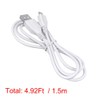 ABLEGRID 5ft White Micro USB Cable Charging PC Laptop Power