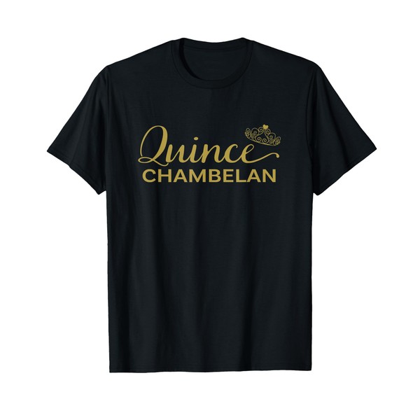 Quince Chambelan Quinceanera T Shirts - Chic Script T-Shirt