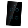 WiFi Touch Screen Switch Single Circle for 4‑Way AC